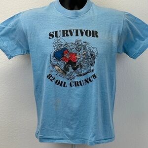 Vintage Blue Graphic Tee - Short Sleeve